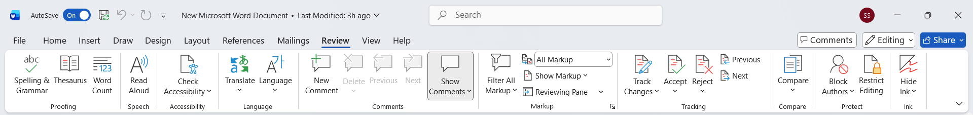 Review, Proofing & Collaboration Features of Microsoft Office Word